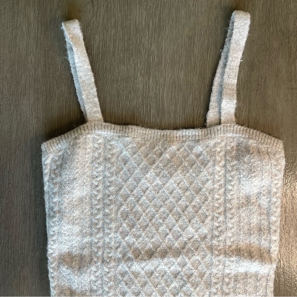 House Of Harlow Grey Cable Knit Mini Dress Small - Picture 3 of 13